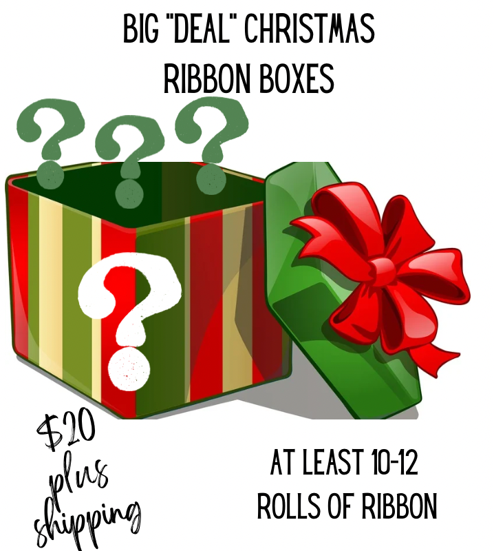 Big "DEAL" Christmas Ribbon Boxes
