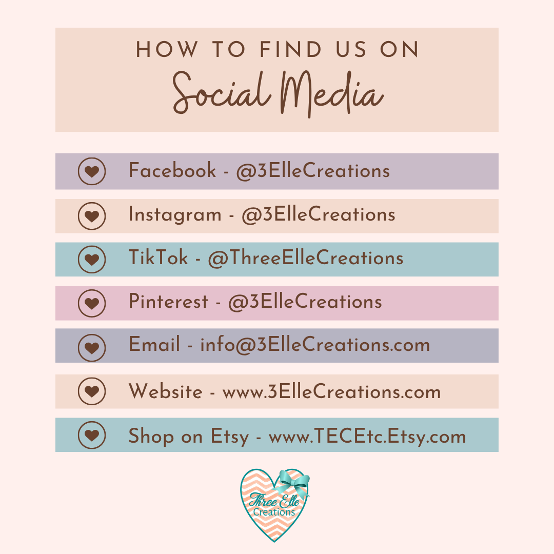 4" Set of ElleGant Baubles Ornaments